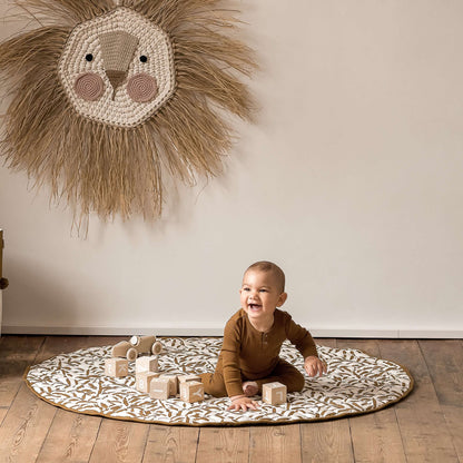 Snuggle Mat | Leaves - Sand Castle