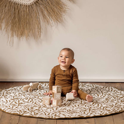 Snuggle Mat | Leaves - Sand Castle