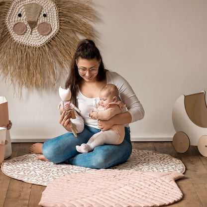 Snuggle Mat | Leaves - Sea Shell