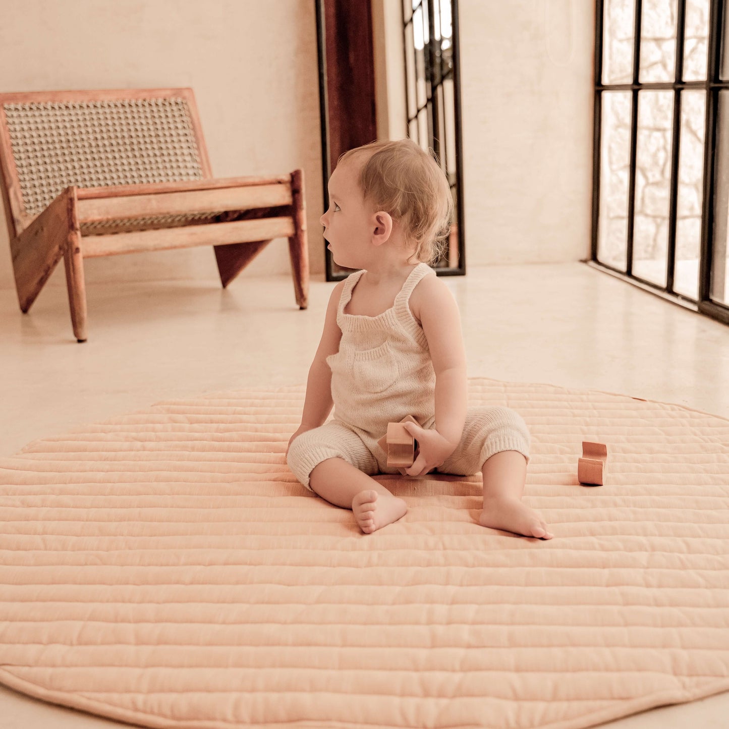 Snuggle Mat | Stripes - Sandstone