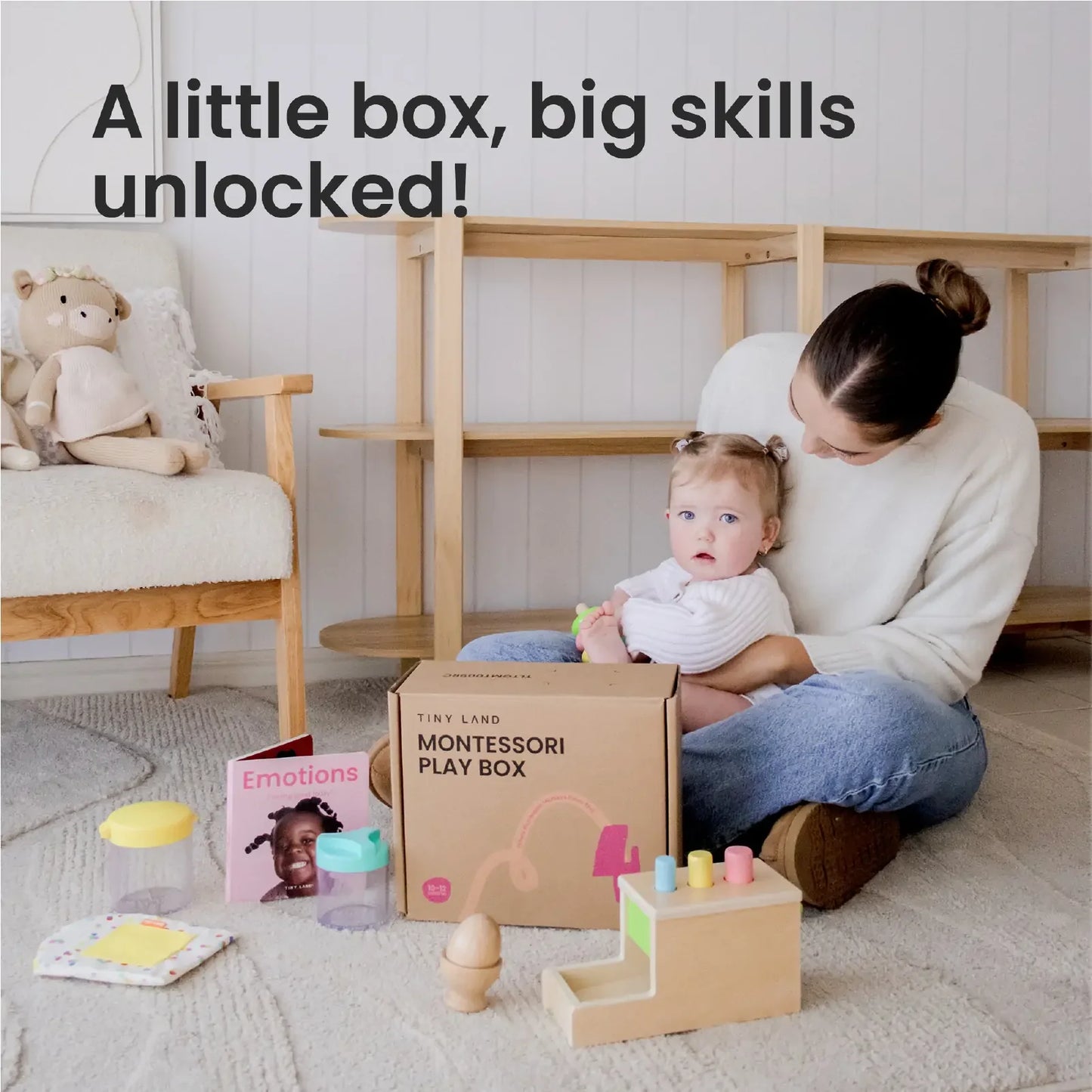Tiny Land® Montessori Toys Set for Infants (10-12 month)