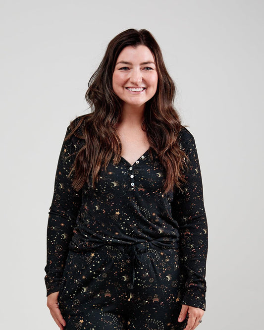 Mama Henley Top - Celestial