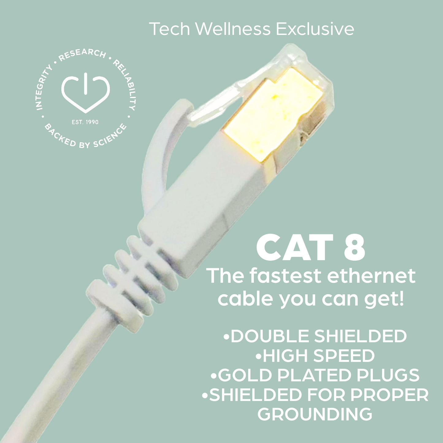EMF - Free CAT 8 Ethernet Cables