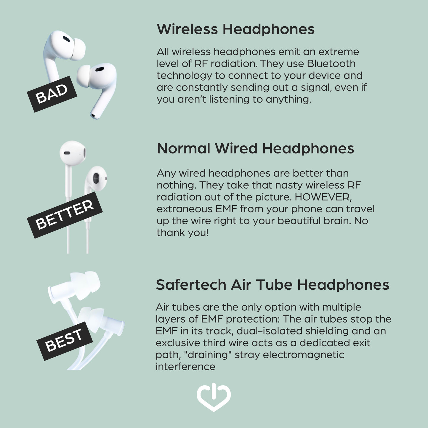 Best Air Tube Headphones for EMF Protection in 2024 • Earbuds with Incredible Sound