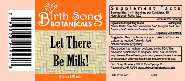 Let There Be Milk! Organic Herbal Breastfeeding Supplement 1 oz.