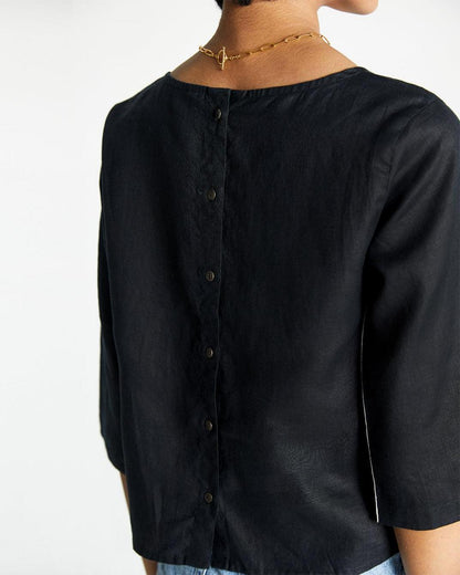 The Bold Stripe Shirt - Black