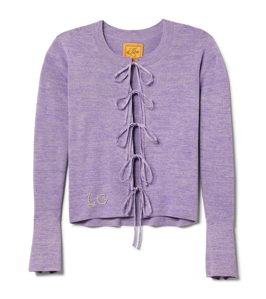 Villa Tie Front Knit Top - Iris