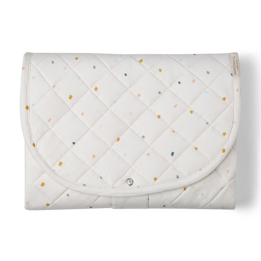 Organic Cotton Portable Changing Mat - Dotty