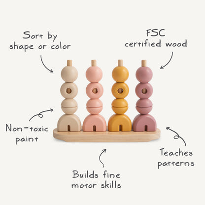 Wooden Multi Shape Stacker