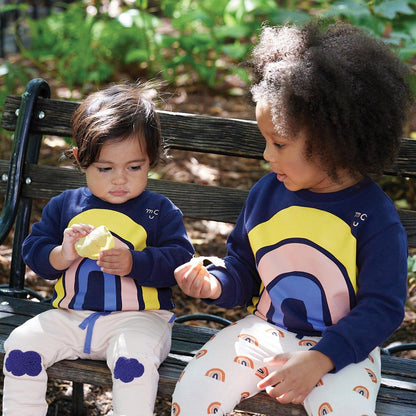 Rainbow Kid Sweatshirt - Navy/arch