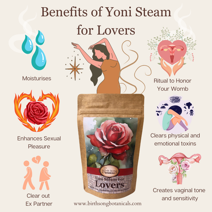 Yoni Steam for Lovers to Support Healthy Sensuality. Pleasurable Yoni Steam Herbs for Womb and Vaginal Care
