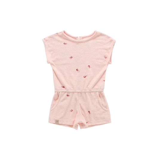 Terry Romper - Pink