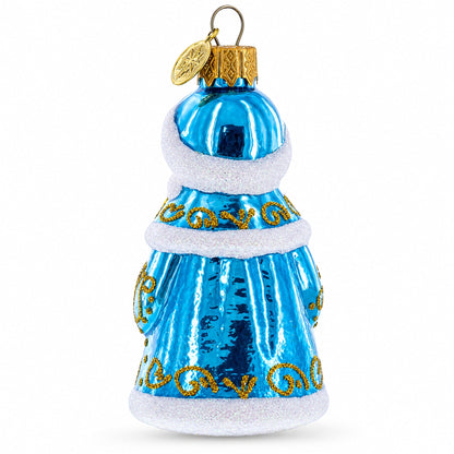 Snigurochka Snow Maiden Glass Christmas Ornament