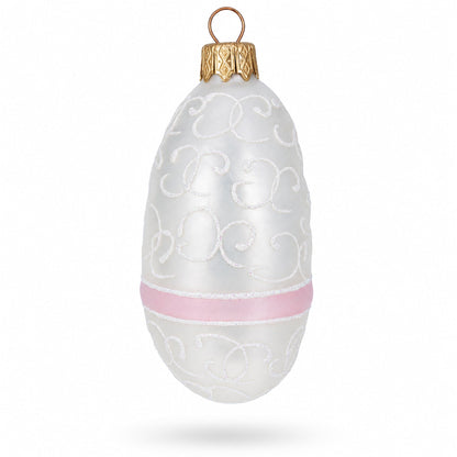Newborn Baby Girl Glass Christmas Ornament