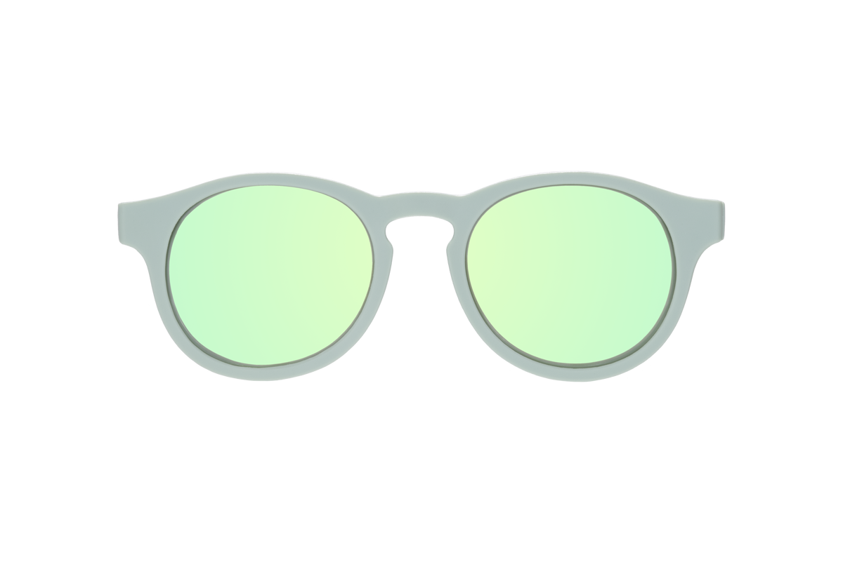 Babiators - Baby and Kids Polarized Keyhole Sunglasses: Seafoam Blue | Seafoam Mirrored Lens
