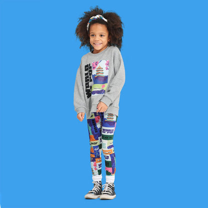 "World Tour" printed leggings
