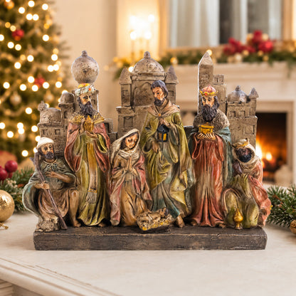 Bethlehem Nativity Scene Figurine 12 Inches