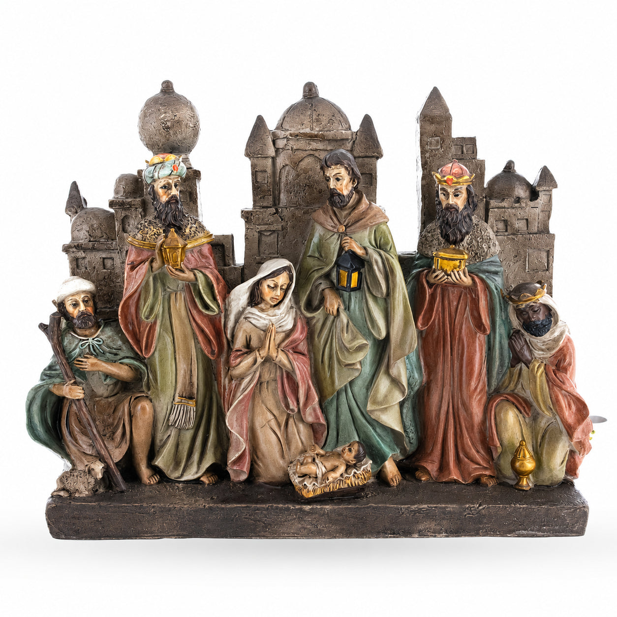 Bethlehem Nativity Scene Figurine 12 Inches