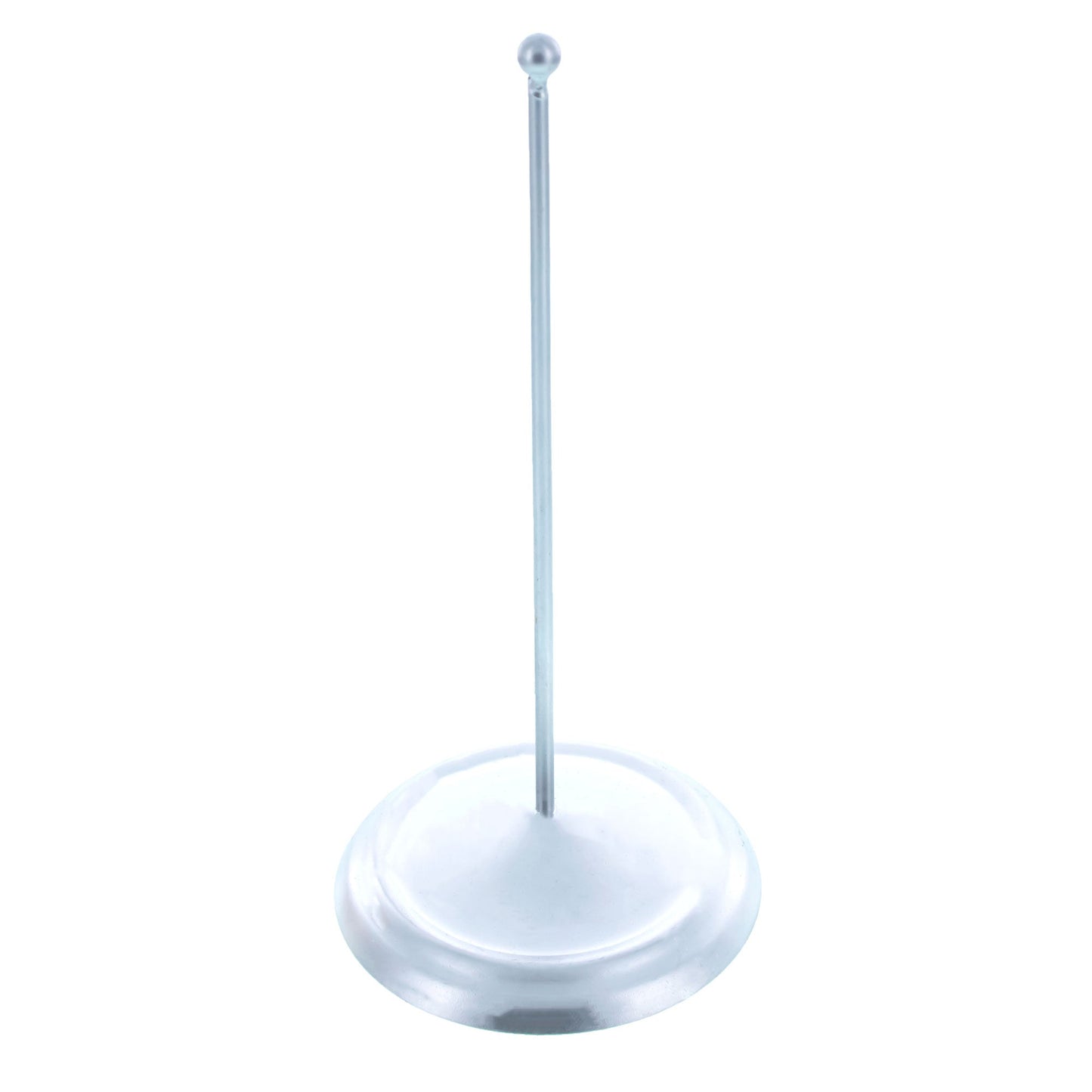 Upright Silver Metal Christmas Tree Topper Finial Stand Display Stand 7.2 Inches (Poland)