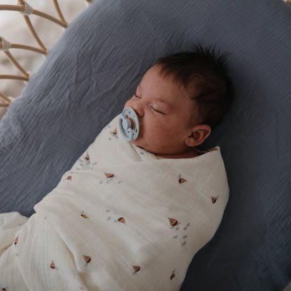 Organic Cotton Muslin Swaddle Blanket