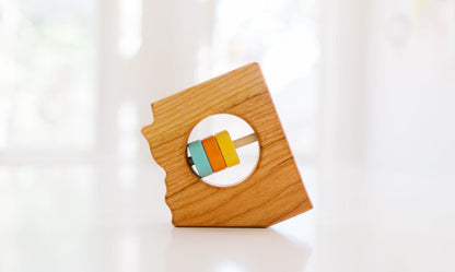 Arizona State Wooden Baby Rattle™