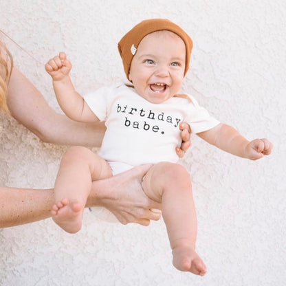 Baby birthday babe. Organic Cotton Bodysuit