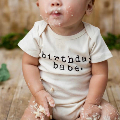 Baby birthday babe. Organic Cotton Bodysuit