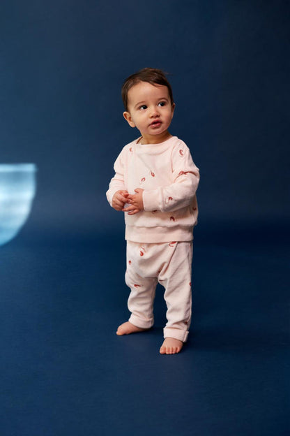 Baby Joggers with Front Pleat - Pink