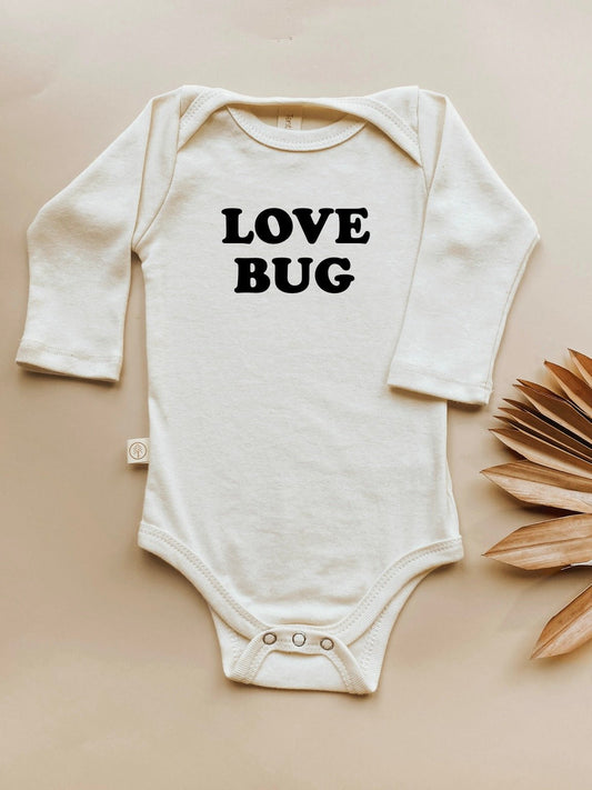 Baby Love Bug Long-Sleeve Organic Cotton Bodysuit