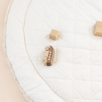 Organic Baby Play Mat - Blossom  / Ivory
