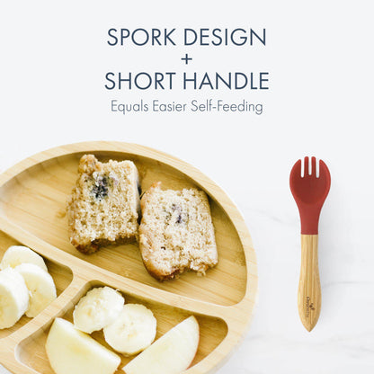 Training Fork | Bamboo & Silicone