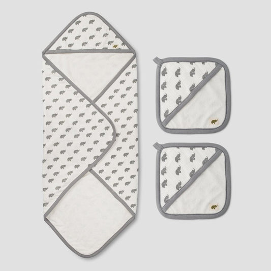 Bath Bundle - Grey Elephant