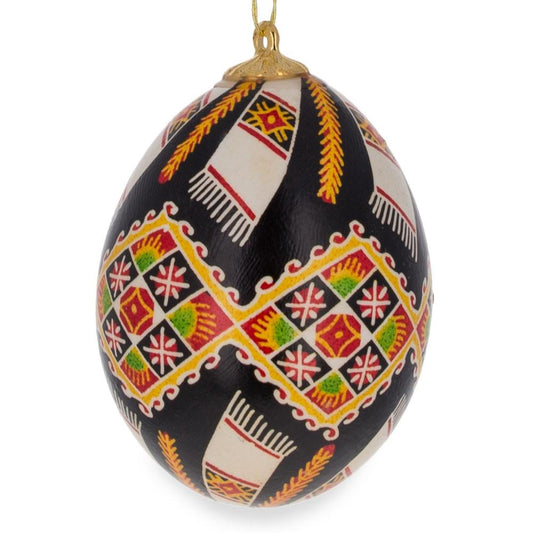 Embroidered Towels Authentic Blown Real Eggshell Ukrainian Easter Egg Pysanka Ornament