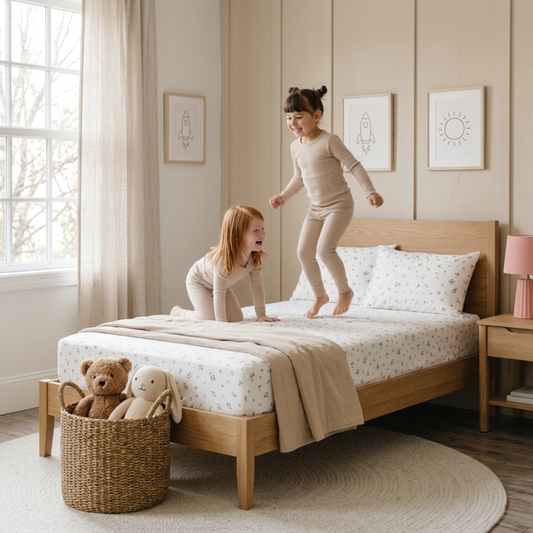 Organic Kids Fitted Sheet - Bloom
