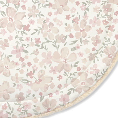 Organic Baby Play Mat - Blossom  / Ivory