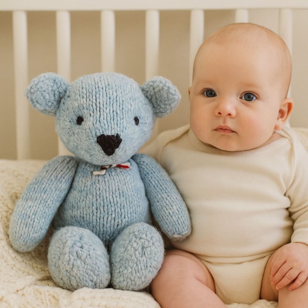 Wool Knit Buddy  | Zee the Blue Bear