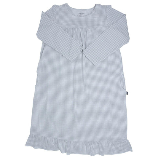Boho Dress - Grey Houndstooth