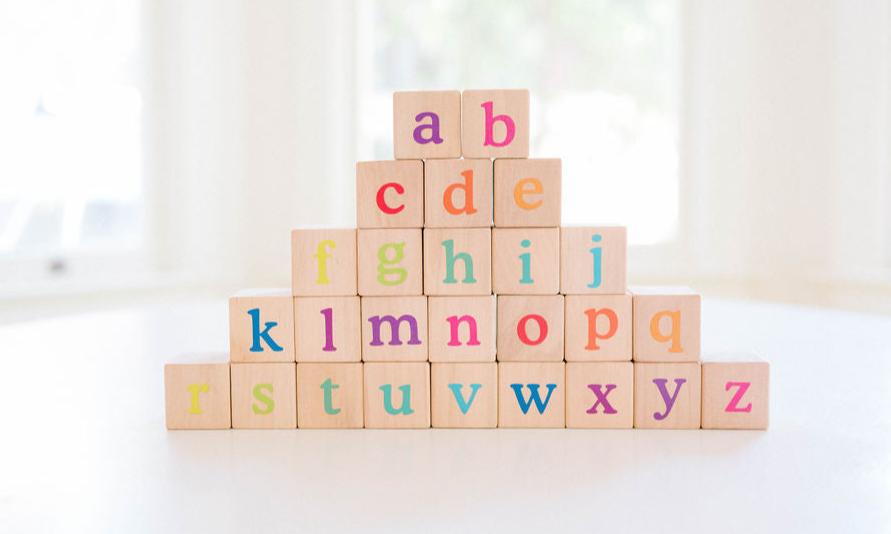 Bright Abc Bright ABC Blocks β Gentle Nursery Shop