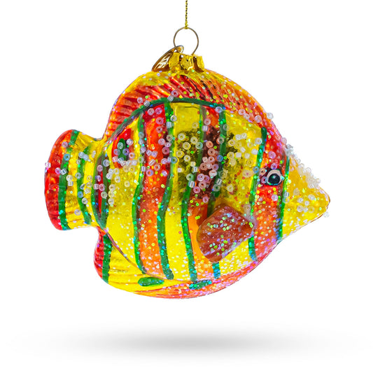 Aquarium Fish Glass Christmas Ornament