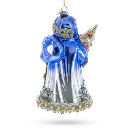 Did Moroz with Rope Glass Christmas Ornament