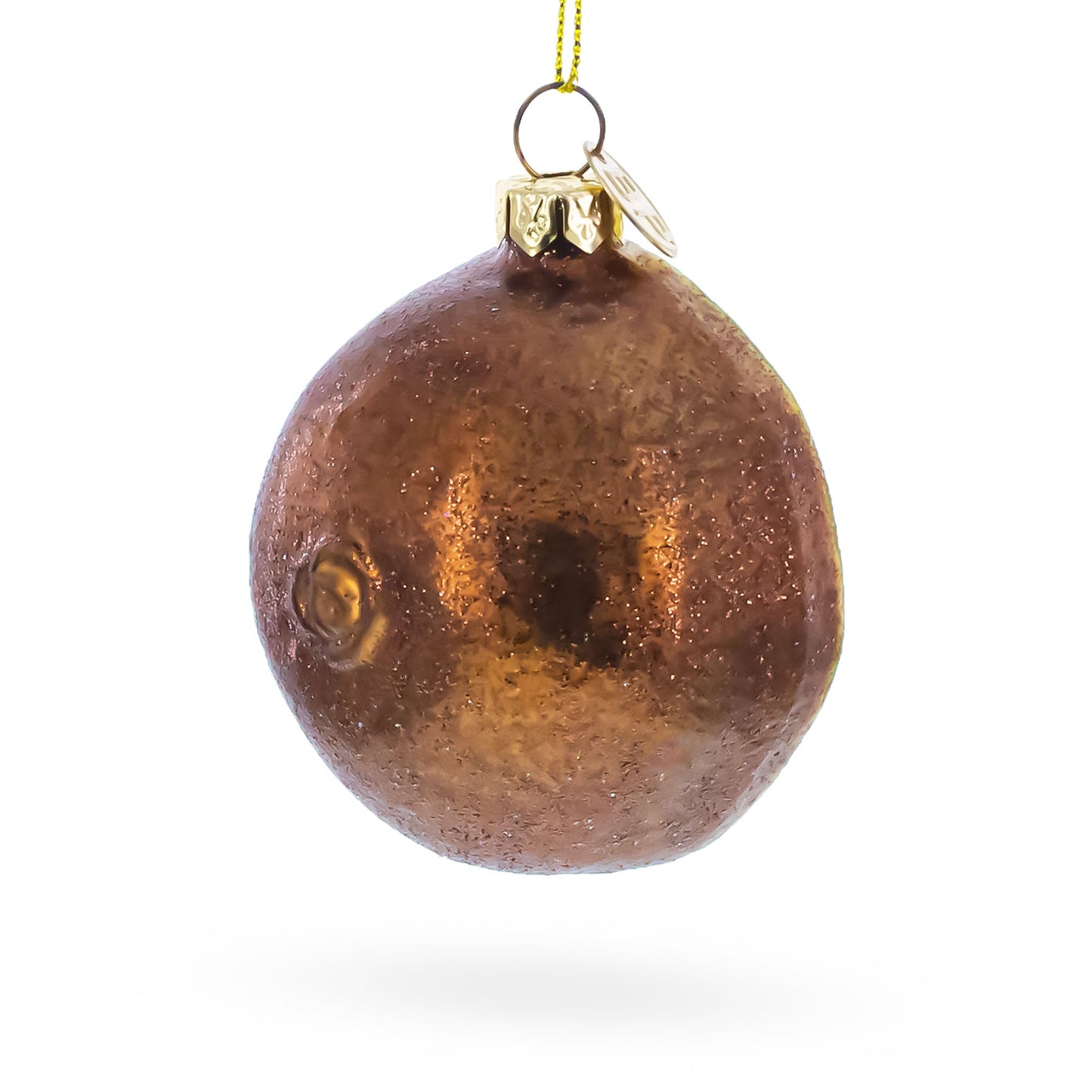 Kiwi Slice Glass Christmas Ornament