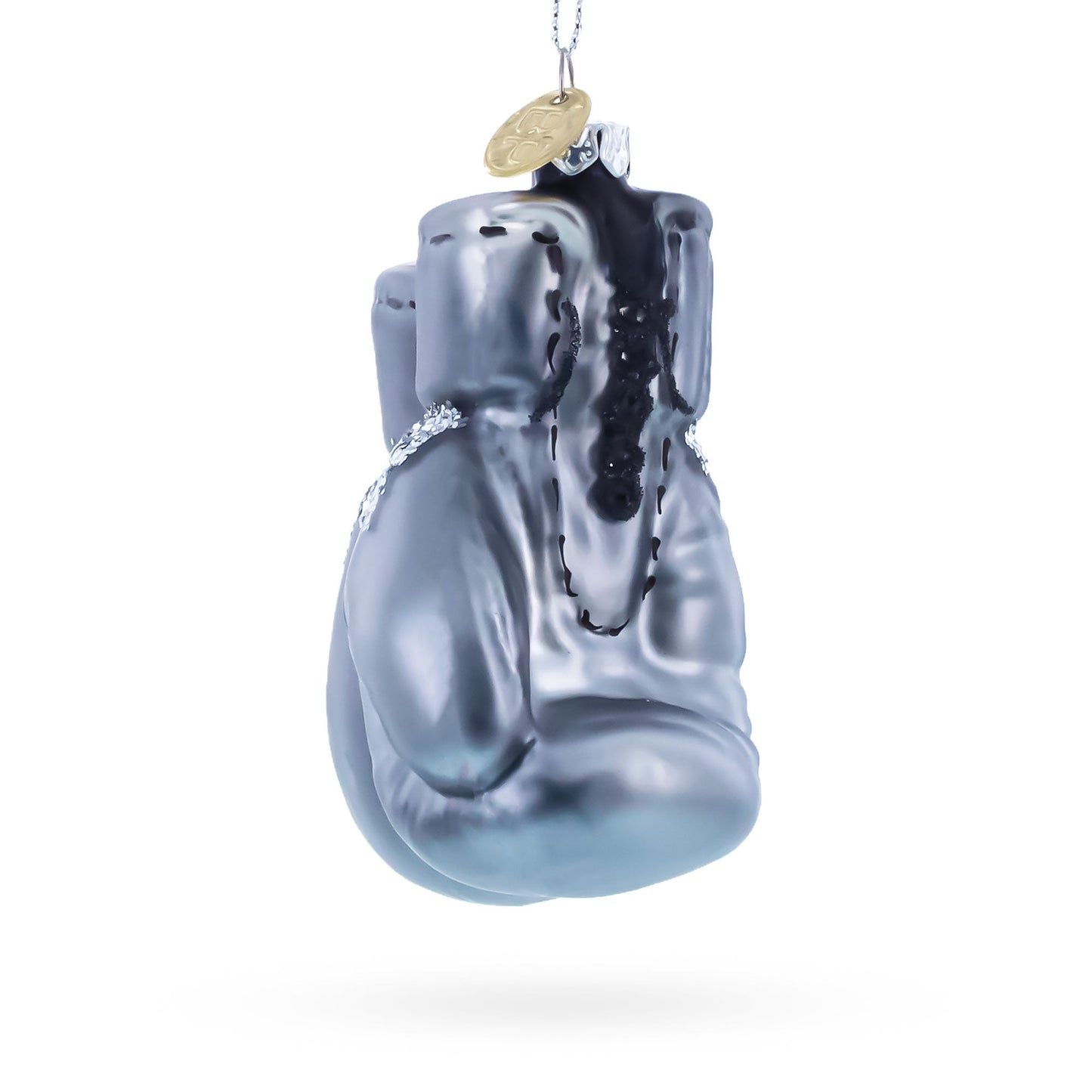 Boxing Gloves Glass Christmas Ornament