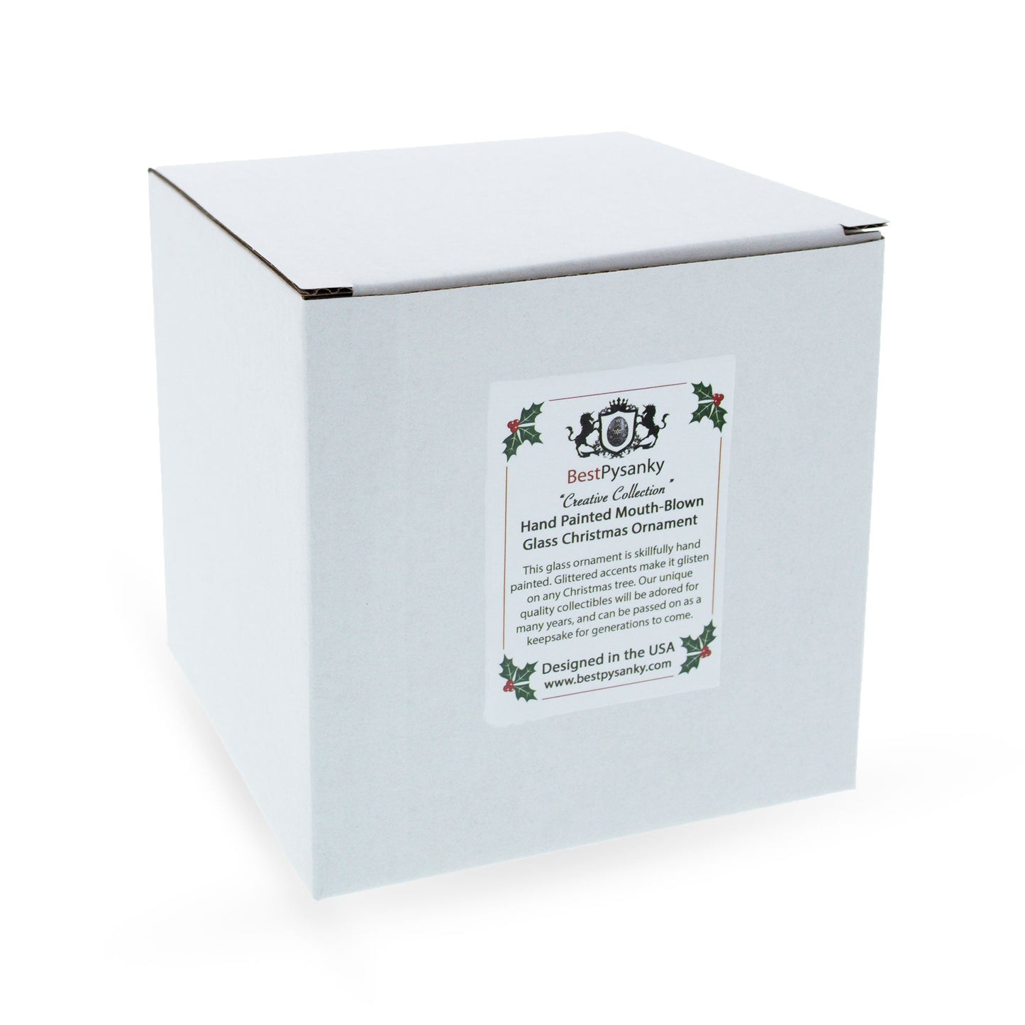 Fish Sticks Frozen Box Glass Christmas Ornament