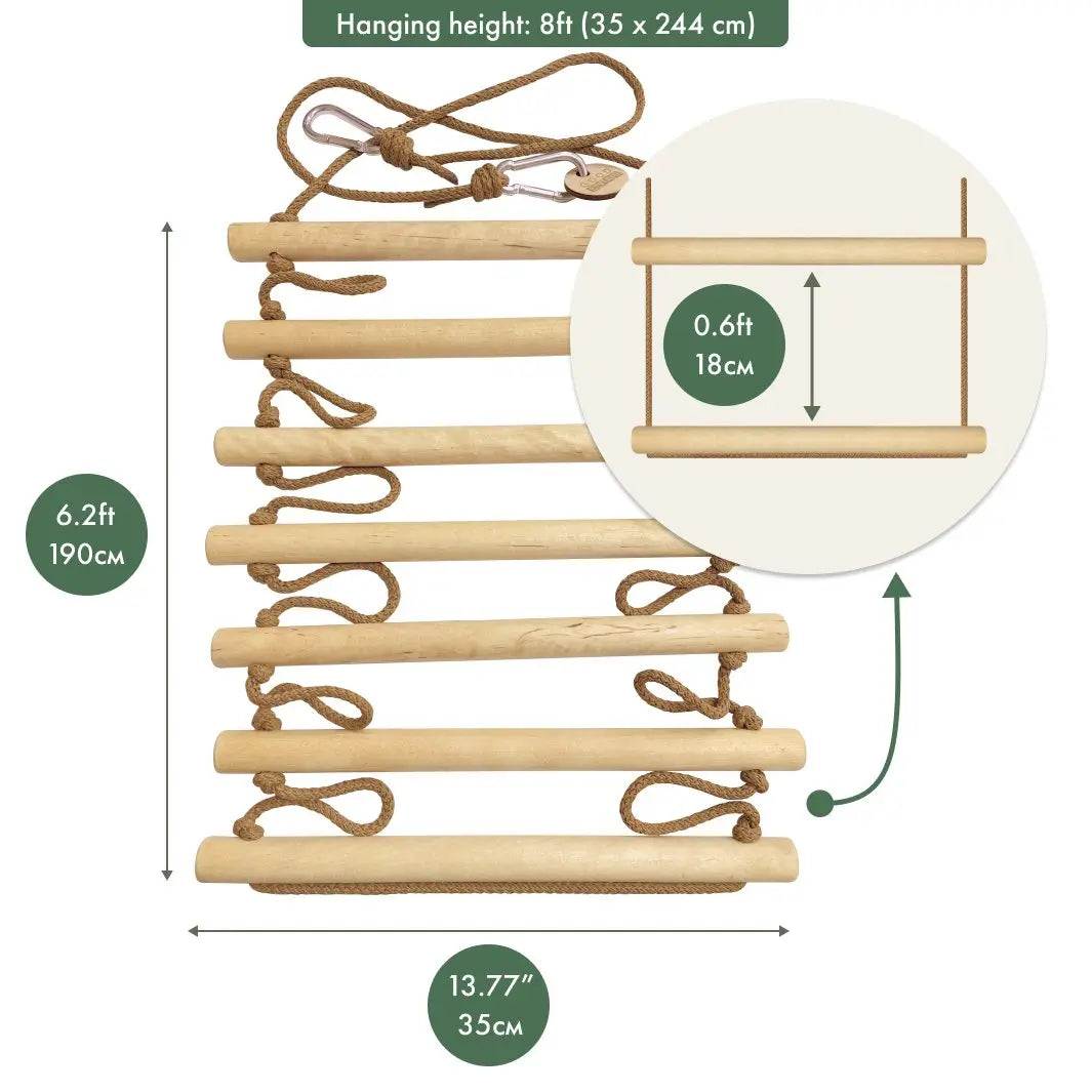 Climbing rope ladder for kids 3 9 y.o