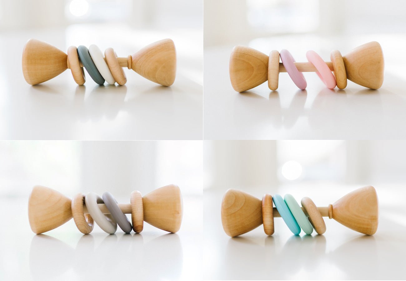 Color Block Classic Baby Rattle – Gentle Nursery Shop