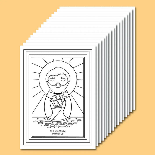 June Saints Coloring Sheets - Digital Download