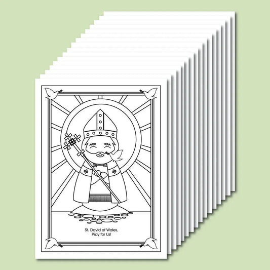 March Saints Coloring Sheets - Digital Download
