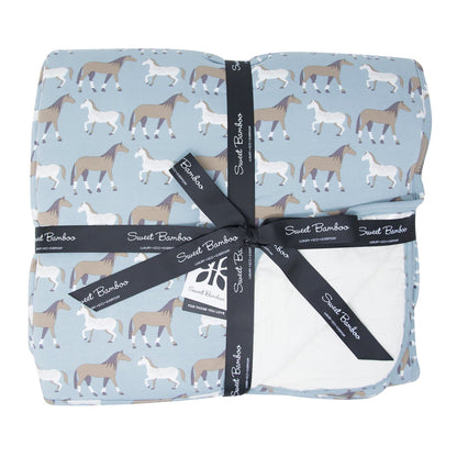 Quilted Blanket - Ponies Please