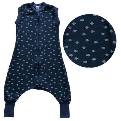 SLEEP SACK WITH OPEN LEGS - dark ocean