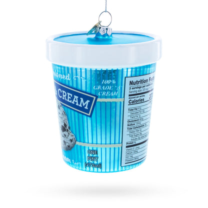 Cookies Ice Cream Pint Glass Christmas Ornament